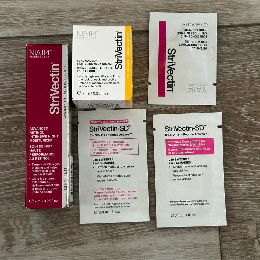 Strivectin Lot Travel & Sample Sizes Neck Cream Retinol Night Moisturizer Etc